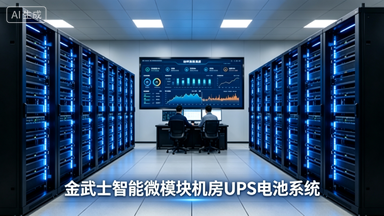 金武士智能微模块机房 UPS 电池系统批量交付产业园算力中心 实现算力负载 2N 冗余供电保障